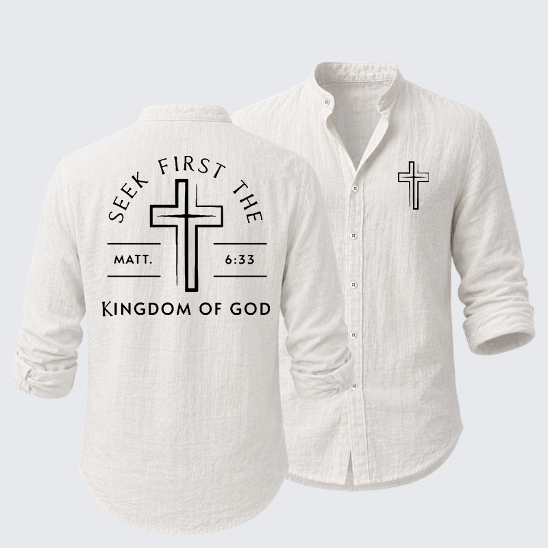 Seek First The Kingdom Of God Resort Casual Shirt