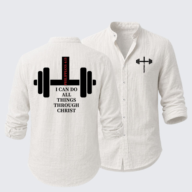 Fitness Philippians 4:13 Resort Casual Shirt