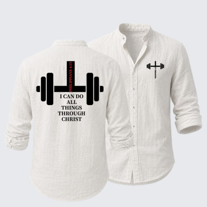 Fitness Philippians 4:13 Resort Casual Shirt