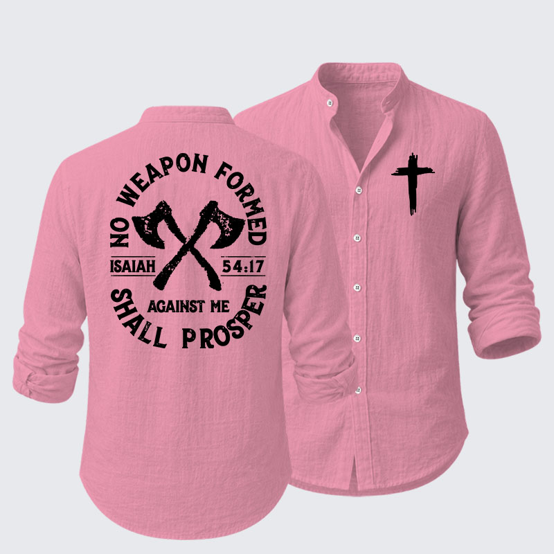 No Weapon Formed Shall Prosper - Isaiah 54:17 Resort Casual Shirt