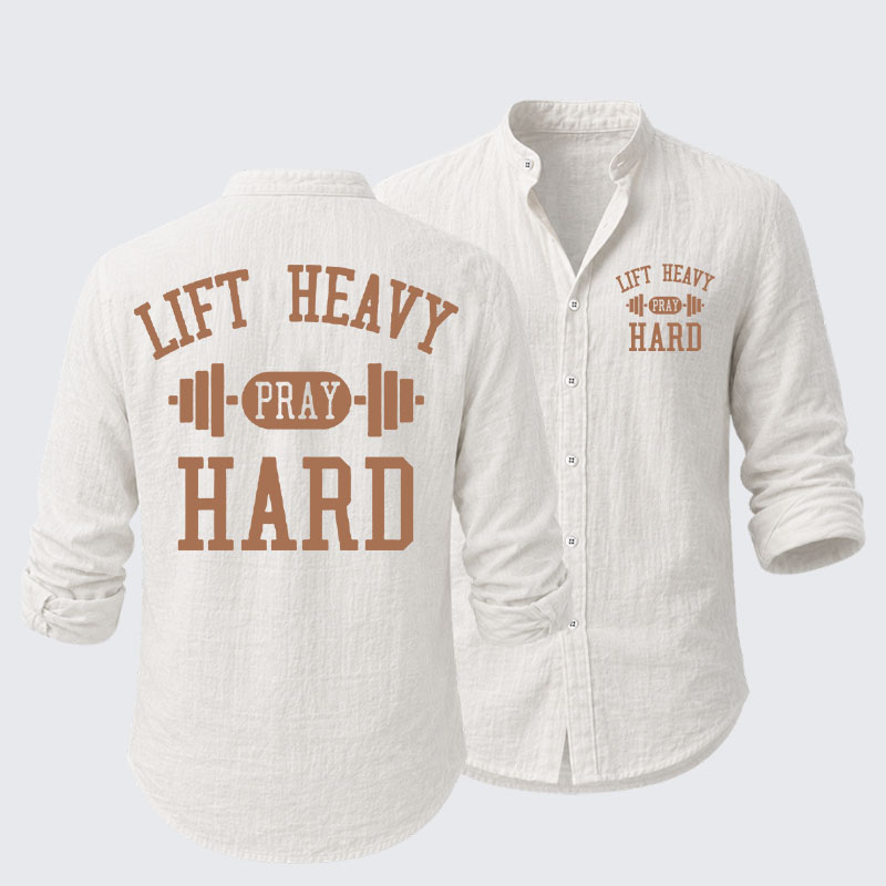 Lift Heavy Pray Hard Resort Casual Shirt