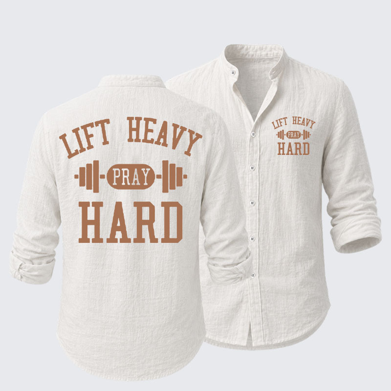Lift Heavy Pray Hard Resort Casual Shirt