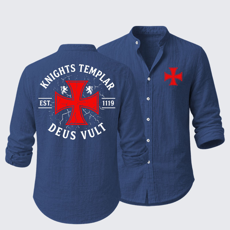 Knights Templar Deus Vult Resort Casual Shirt