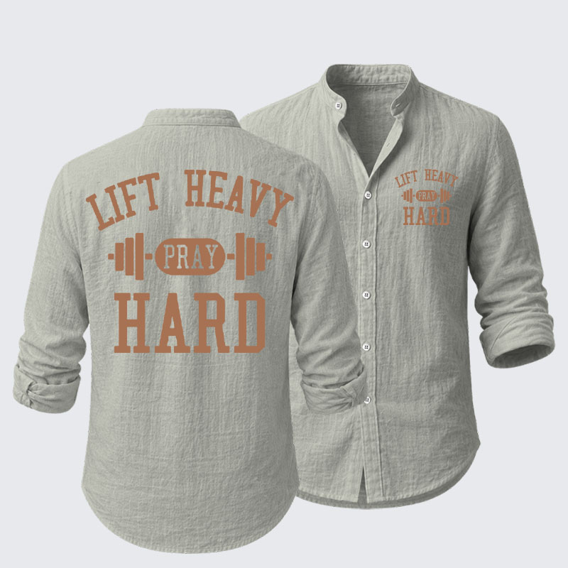 Lift Heavy Pray Hard Resort Casual Shirt