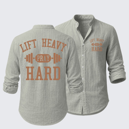 Lift Heavy Pray Hard Resort Casual Shirt