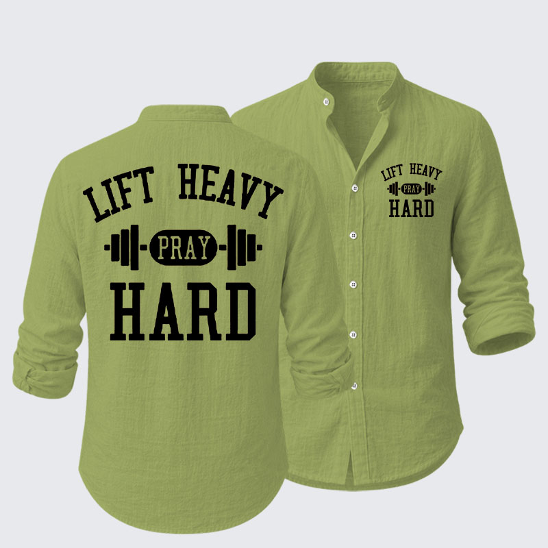 Lift Heavy Pray Hard Resort Casual Shirt