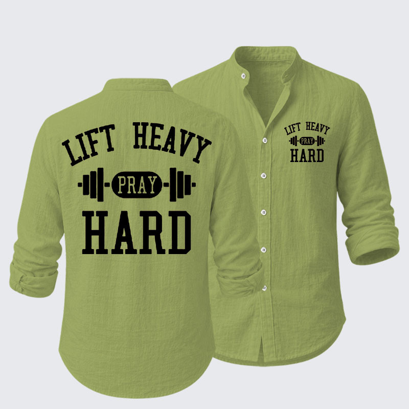 Lift Heavy Pray Hard Resort Casual Shirt
