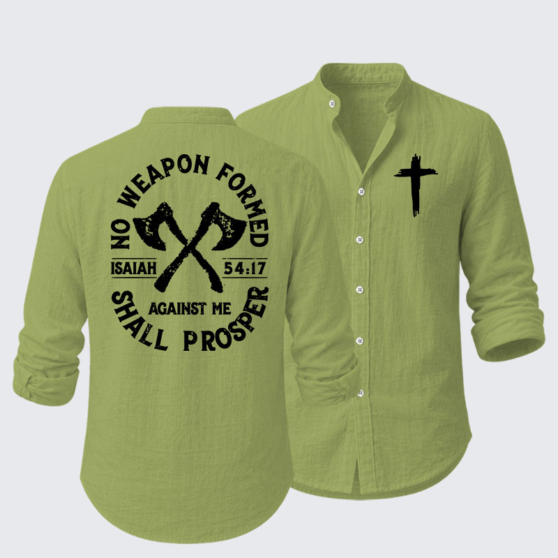 No Weapon Formed Shall Prosper - Isaiah 54:17 Resort Casual Shirt