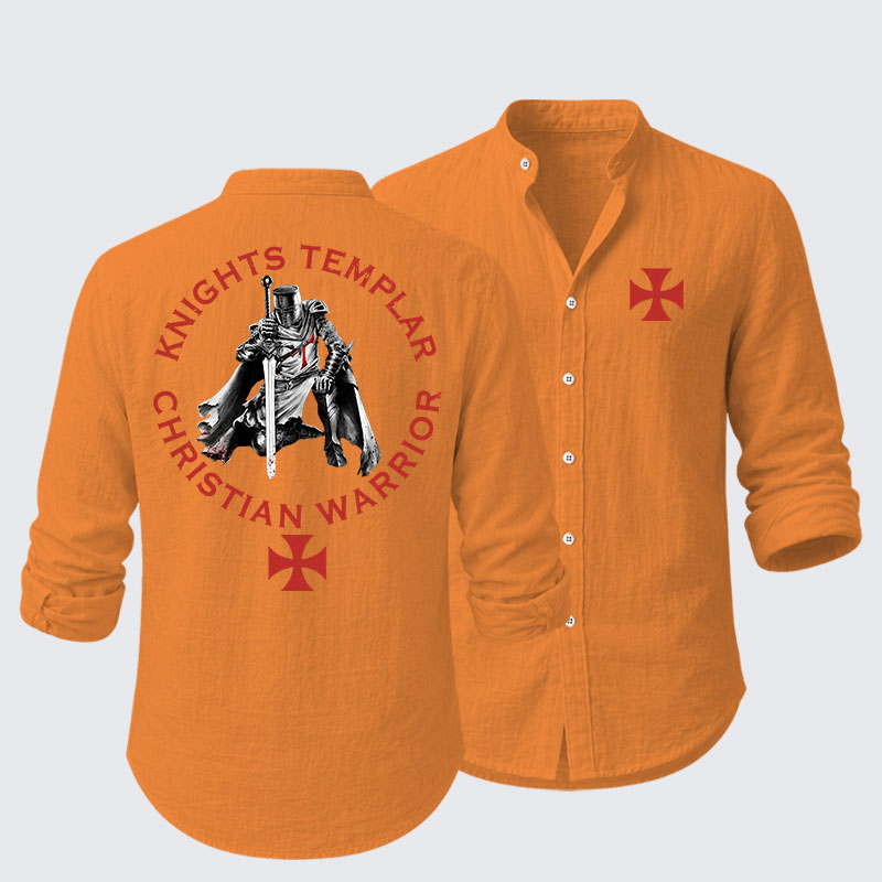 Knights Templar Templar Cross Crusader Knight Resort Casual Shirt
