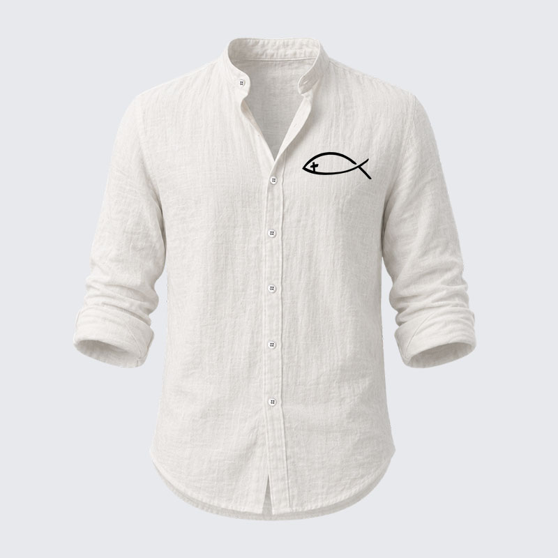Jesus Fish Resort Casual Shirt