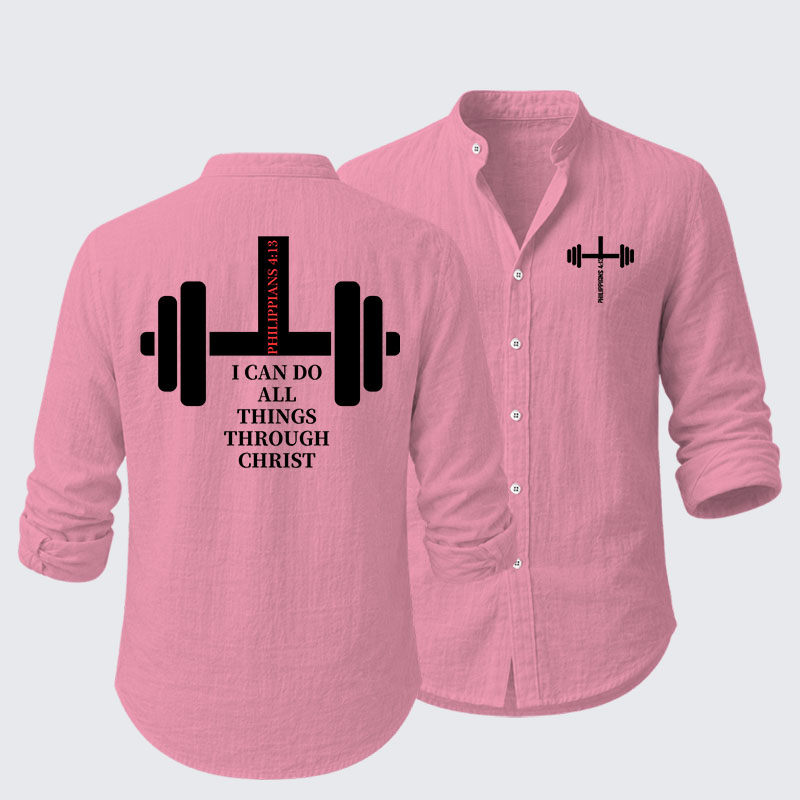 Fitness Philippians 4:13 Resort Casual Shirt