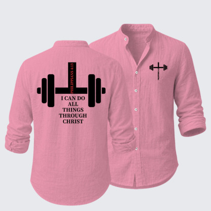 Fitness Philippians 4:13 Resort Casual Shirt