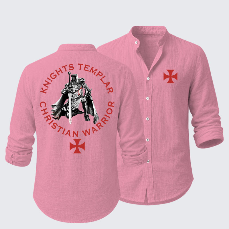 Knights Templar Templar Cross Crusader Knight Resort Casual Shirt