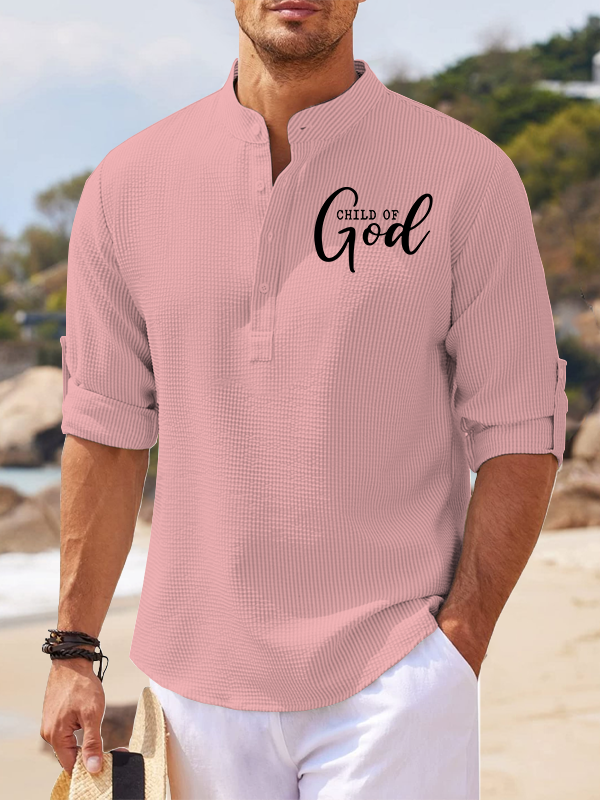 Child of God Proverbs Jesus God Christian Simple Resort Casual Shirt