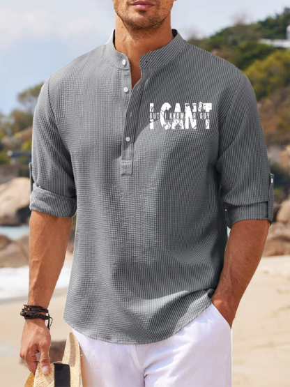 I Can't But I Know A Guy Jesus God Christian Simple Resort Casual Shirt