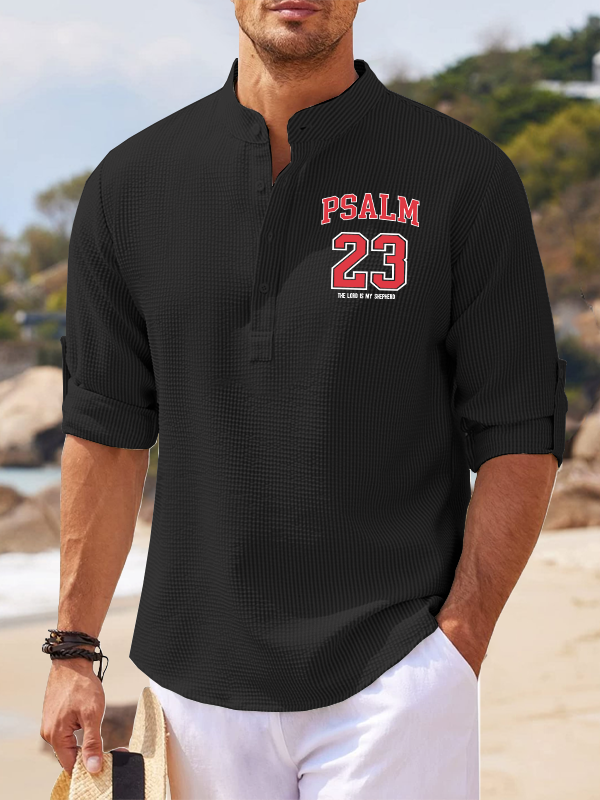 Psalm 23 Jesus God Christian Simple Resort Casual Shirt