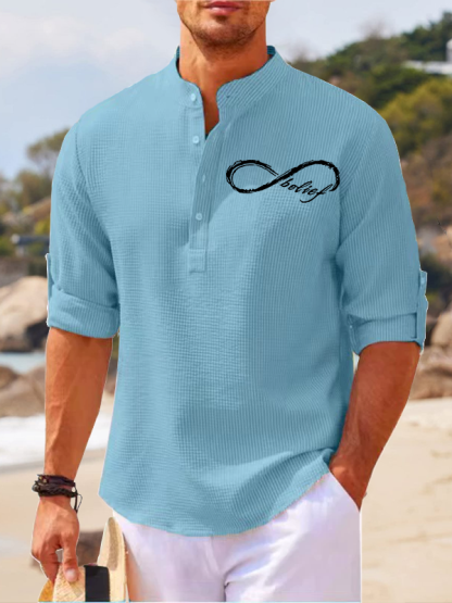 Eternal Belief Jesus God Christian Simple Resort Casual Shirt