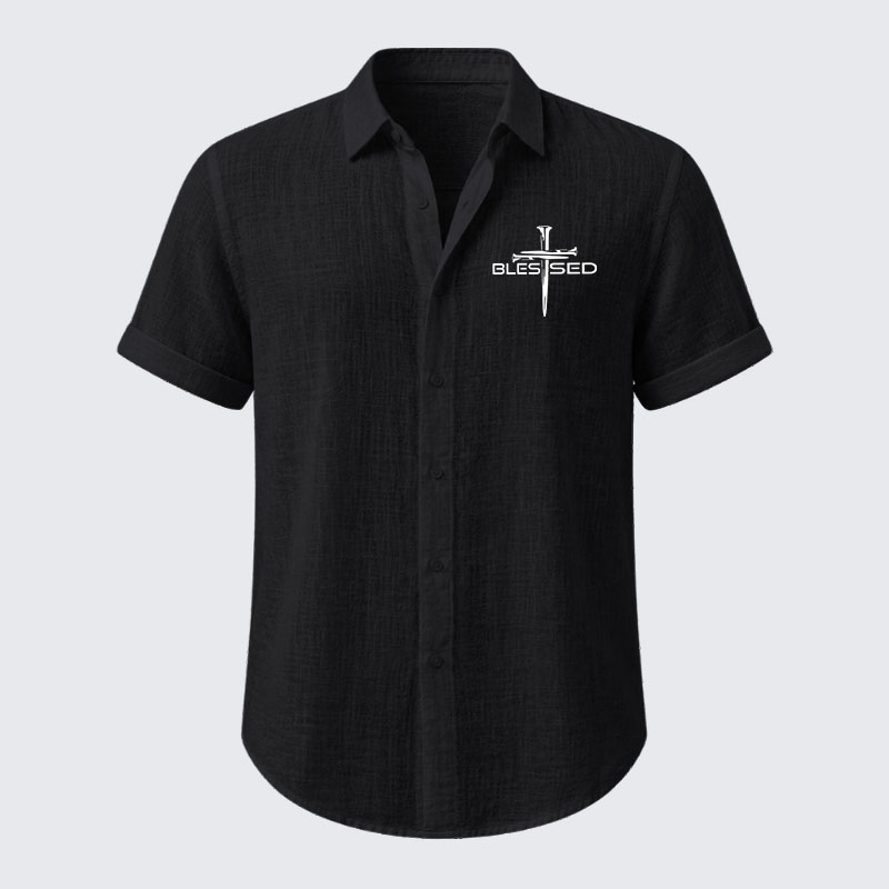 Cross Blessed Short Sleeve Shirt