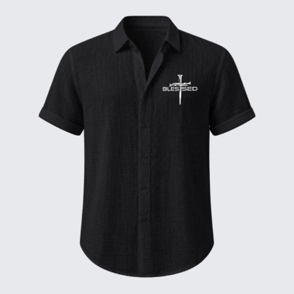 Cross Blessed Short Sleeve Shirt