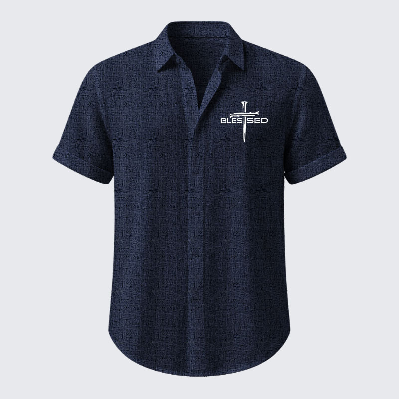 Cross Blessed Short Sleeve Shirt