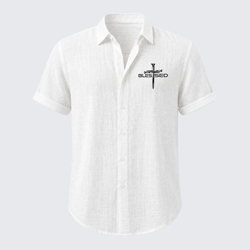 Cross Blessed Short Sleeve Shirt