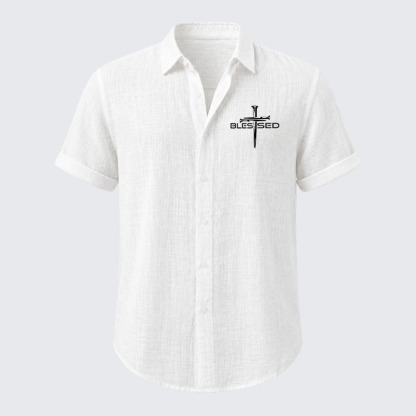Cross Blessed Short Sleeve Shirt
