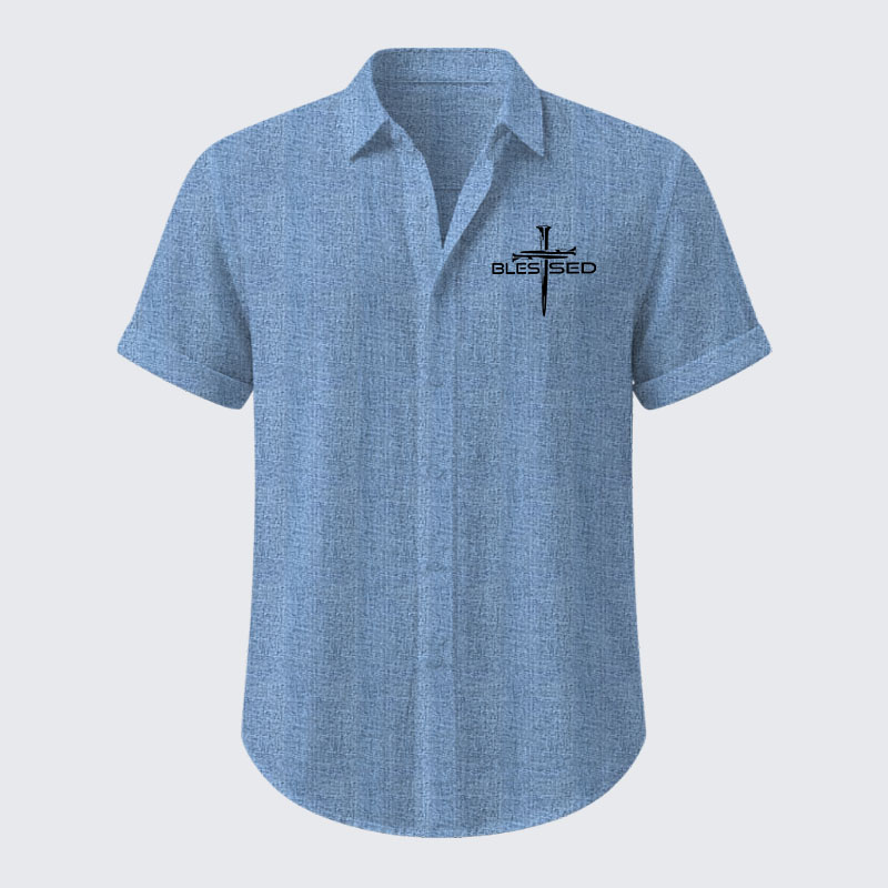 Cross Blessed Short Sleeve Shirt