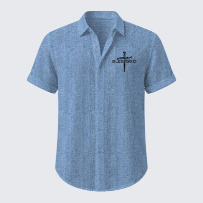 Cross Blessed Short Sleeve Shirt