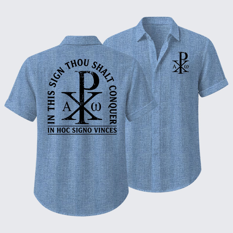 In Hoc Signo Vinces Short Sleeve Shirt