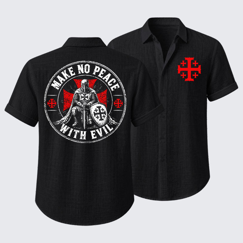 Make No Peace With Evil Short Sleeve Shirt