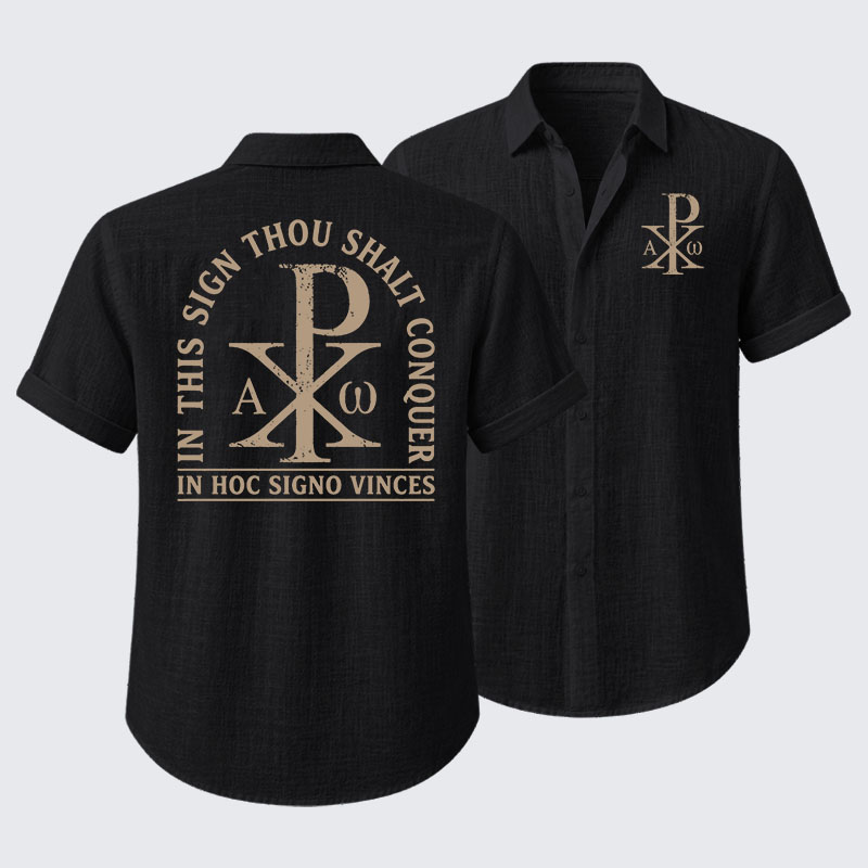 In Hoc Signo Vinces Short Sleeve Shirt
