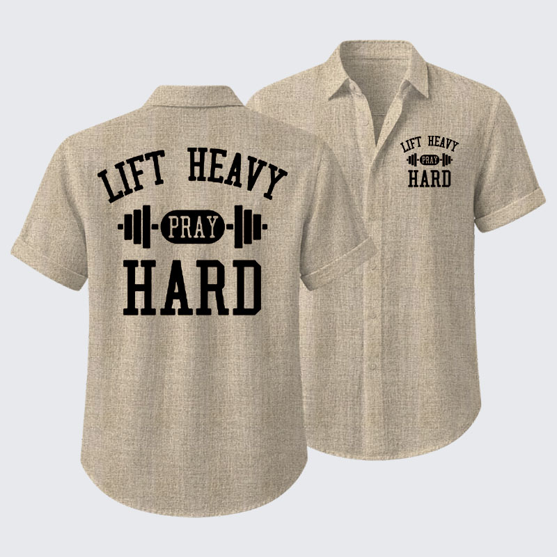 Lift Heavy Pray Hard Short Sleeve Shirt