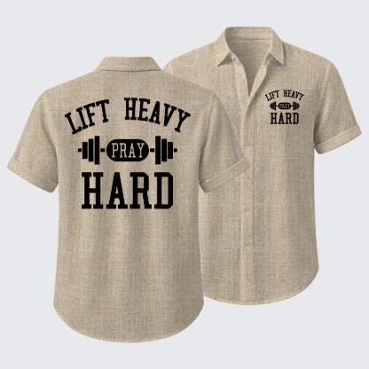 Lift Heavy Pray Hard Short Sleeve Shirt