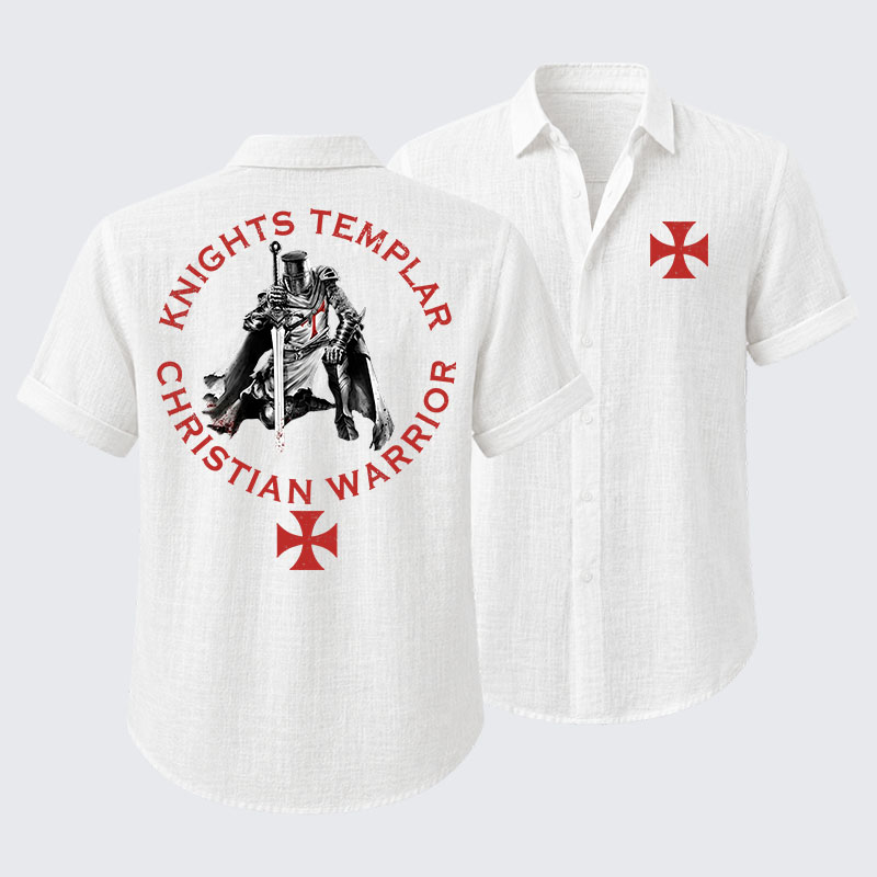 Knights Templar Templar Cross Crusader Knight Short Sleeve Shirt