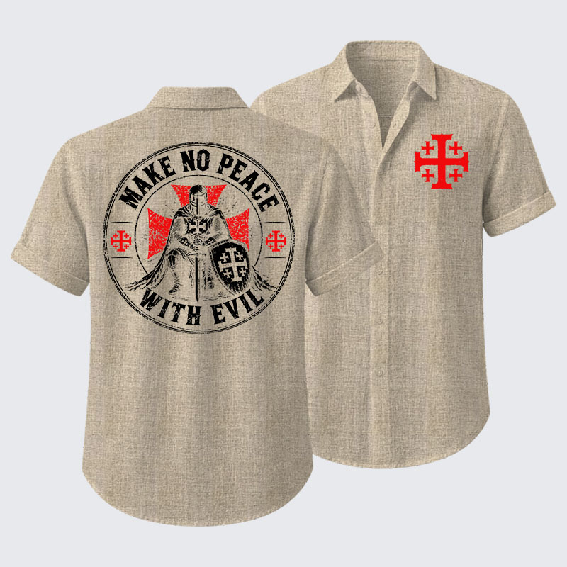 Make No Peace With Evil Short Sleeve Shirt