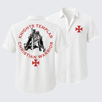 Knights Templar Templar Cross Crusader Knight Short Sleeve Shirt