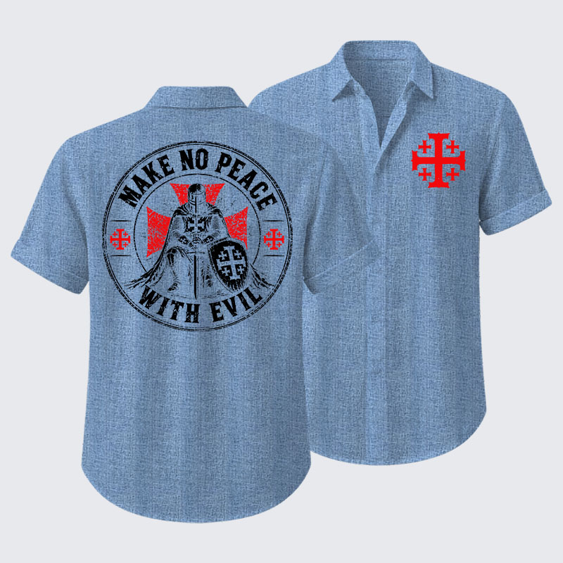 Make No Peace With Evil Short Sleeve Shirt