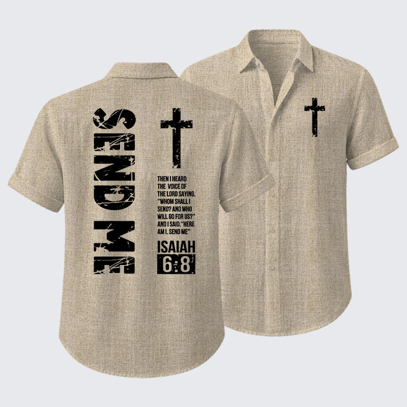 Send Me Isaiah 6:8 Short Sleeve Shirt