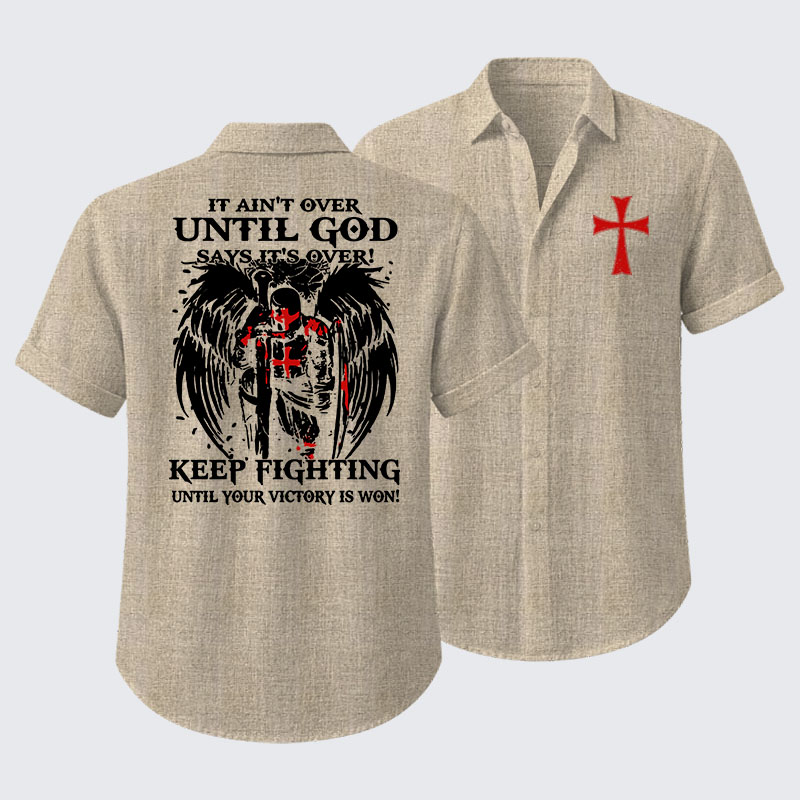  It Aint Over Until God Say Its Over Short Sleeve Shirt
