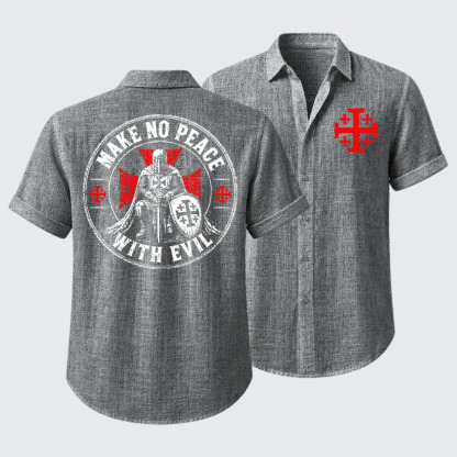 Make No Peace With Evil Short Sleeve Shirt