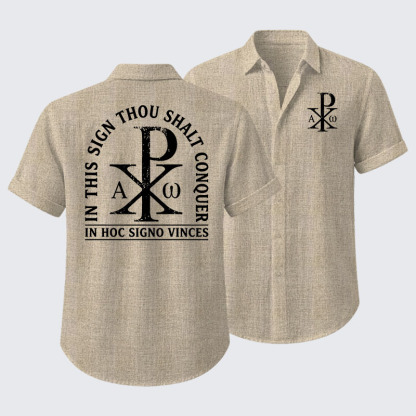 In Hoc Signo Vinces Short Sleeve Shirt