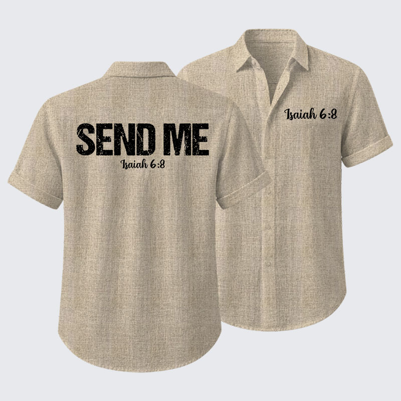 Isaiah 6:8 - SEND ME Short Sleeve Shirt