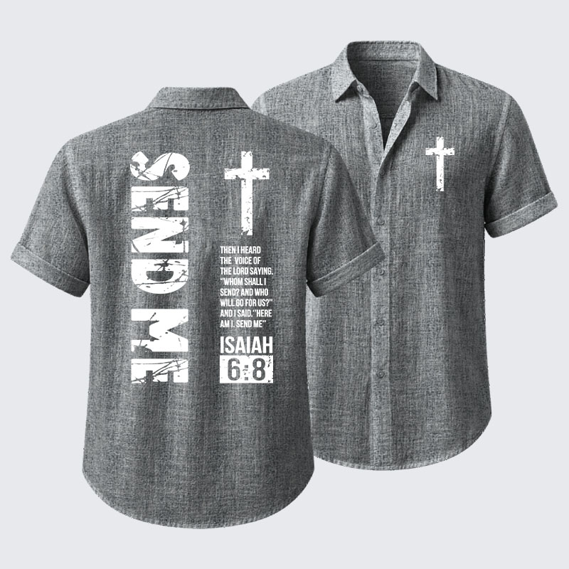 Send Me Isaiah 6:8 Short Sleeve Shirt