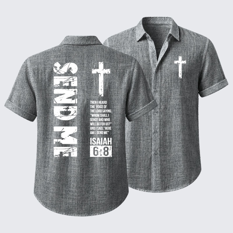 Send Me Isaiah 6:8 Short Sleeve Shirt