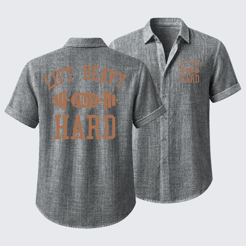Lift Heavy Pray Hard Short Sleeve Shirt