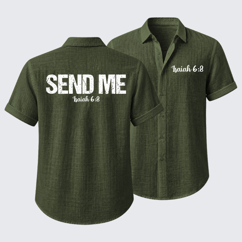 Isaiah 6:8 - SEND ME Short Sleeve Shirt