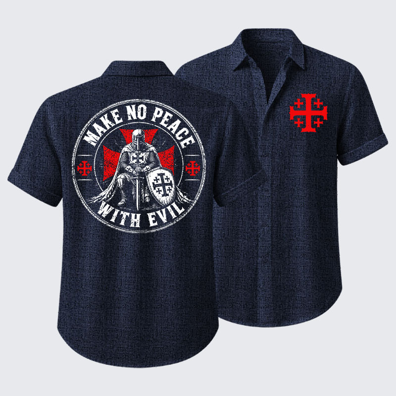 Make No Peace With Evil Short Sleeve Shirt