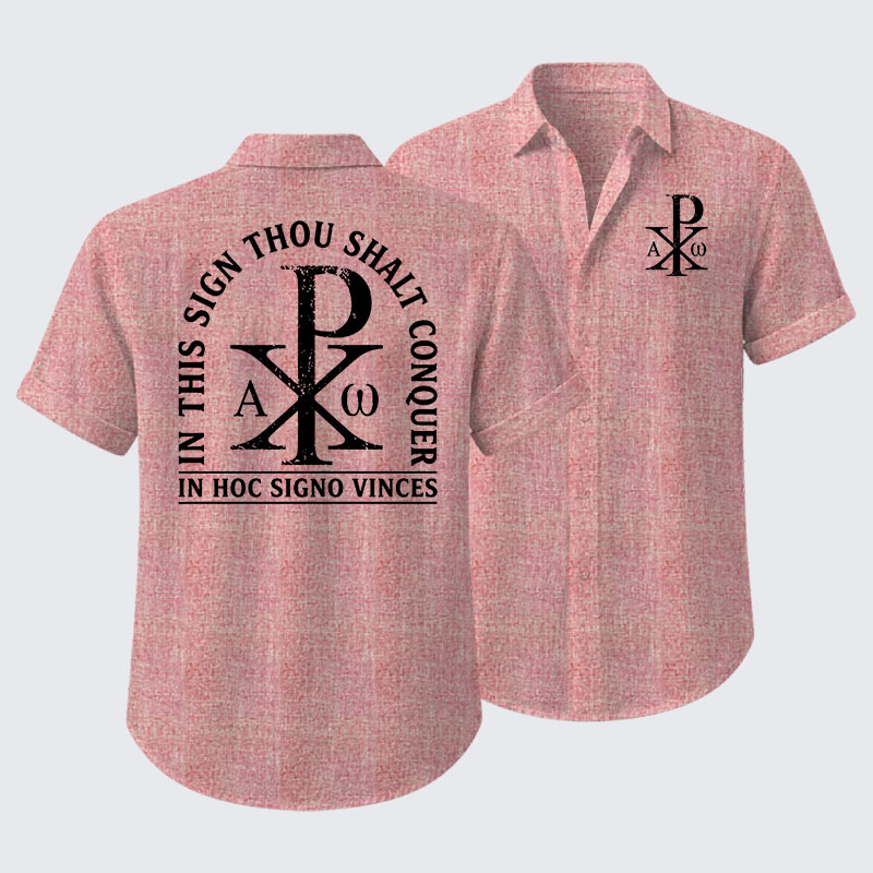 In Hoc Signo Vinces Short Sleeve Shirt