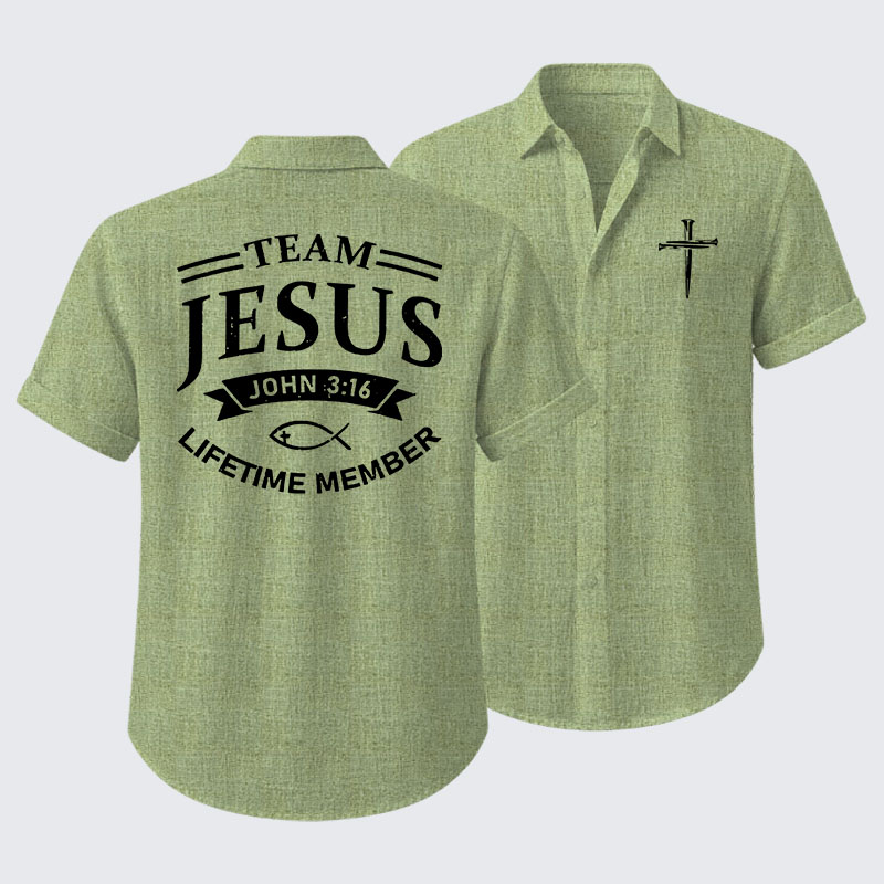 Jesus Team Short Sleeve Shirt