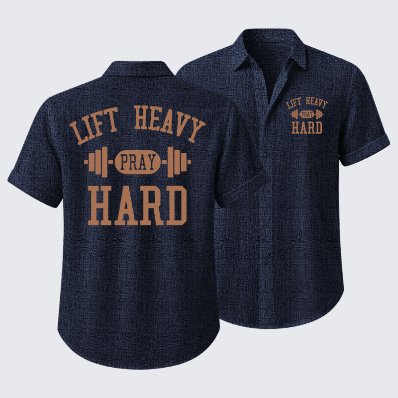 Lift Heavy Pray Hard Short Sleeve Shirt